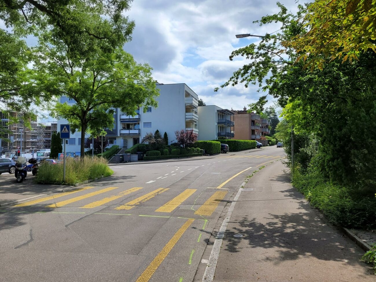 Aussteckung Auflage Stettbachstrasse