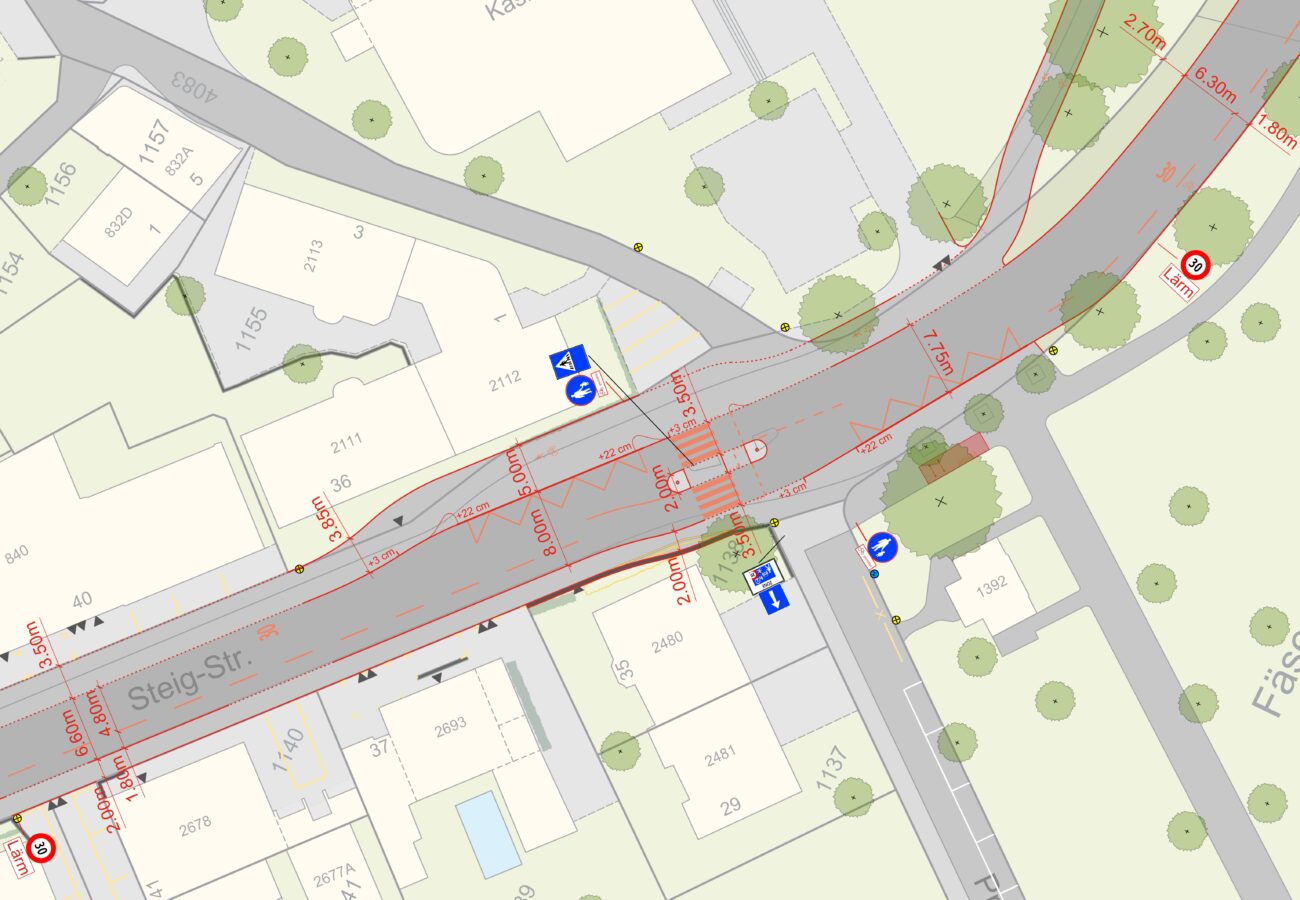 Steigstrasse Planausschnitt