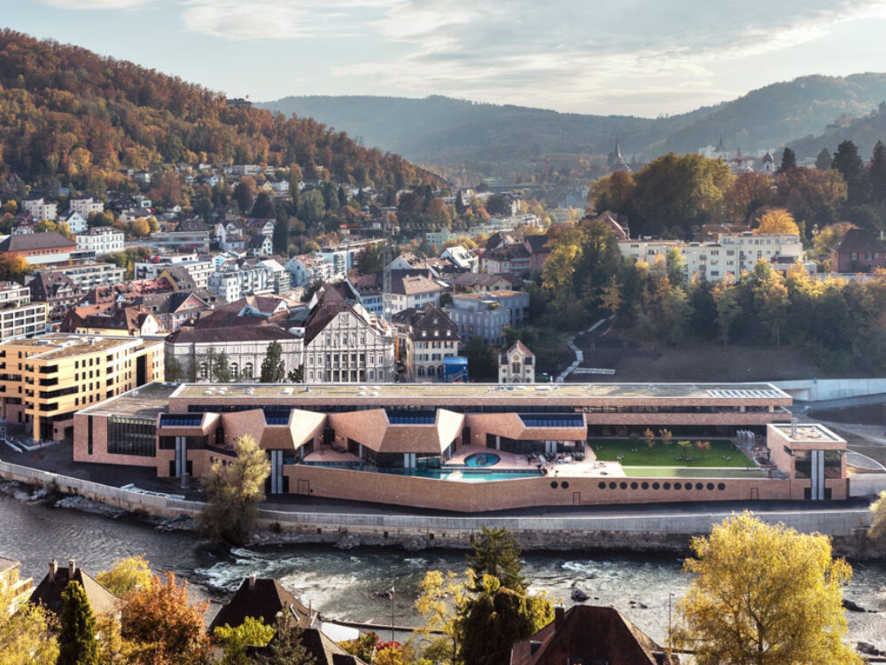 Visualisierung Bäderquartier mit neuem Thermalbad (Quelle: https://projekt.baederbaden.ch/baederquartier/)