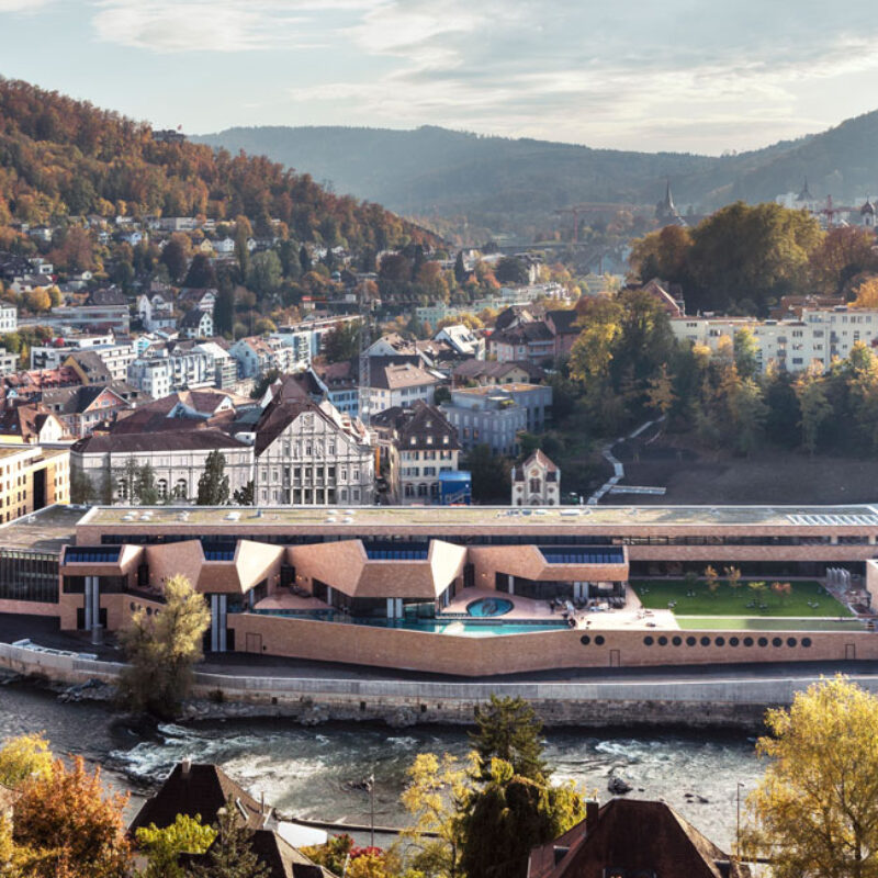 Visualisierung Bäderquartier mit neuem Thermalbad (Quelle: https://projekt.baederbaden.ch/baederquartier/)