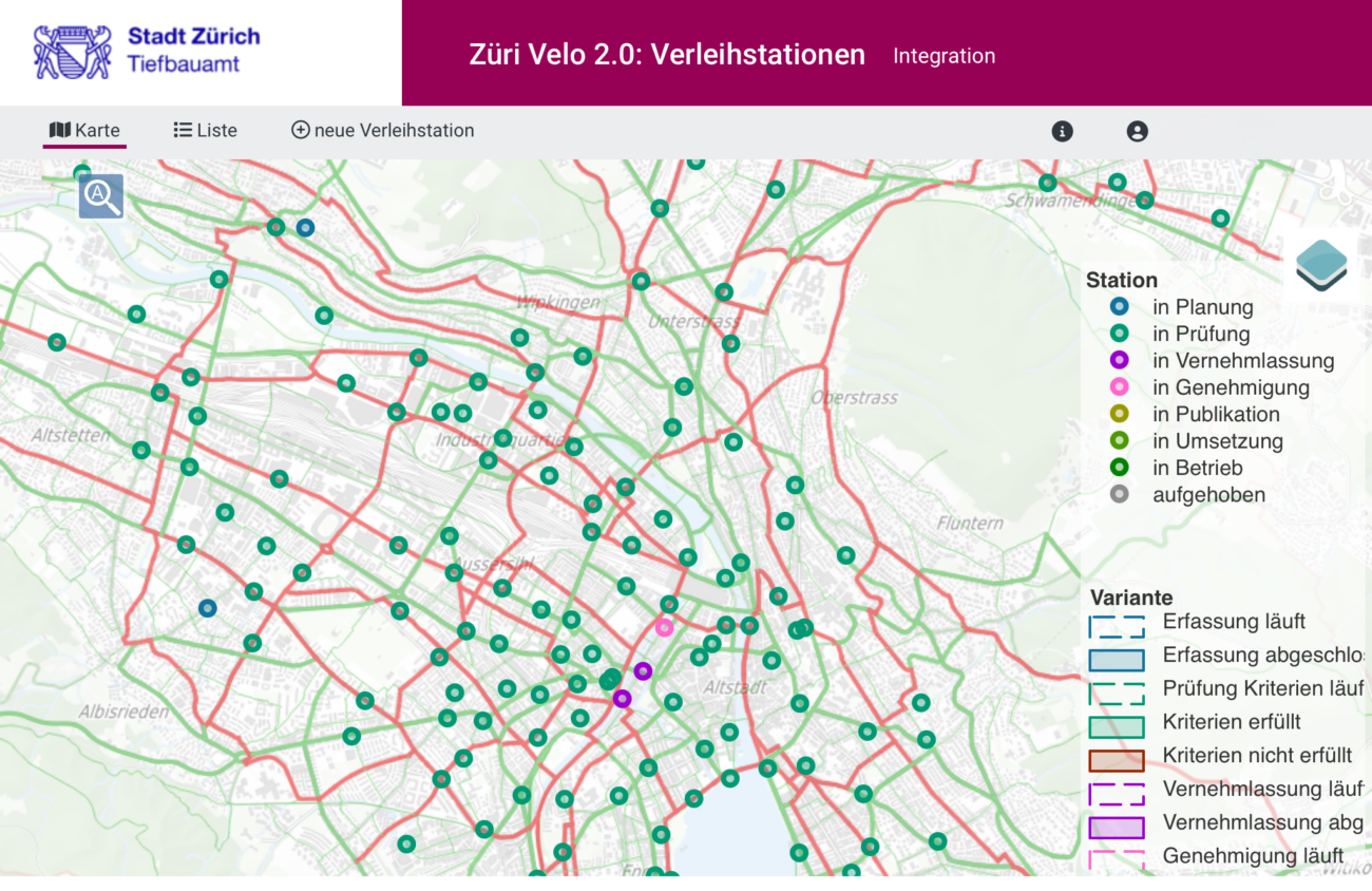 Auszug aus dem GIS-Tool
